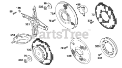 Briggs & Stratton 254422-1572-01 - Briggs & Stratton Horizontal Engine Fans, Screens,