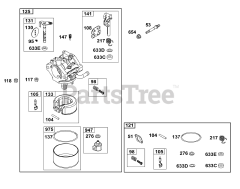 Briggs & Stratton 33S877-0037-G1 - Briggs & Stratton Vertical Engine Carburetor Group