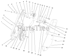 Toro 38419 (CCR 2450) - Toro Snow Thrower (SN: 200000001 - 200012436) (2000) Impeller Drive Assembly