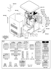 Briggs & Stratton 040631-00 - Briggs & Stratton 12kW Home Standby Generator with 200 Amp ATS Decals Group