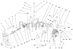 Toro 73470 (518 xi) - Toro Garden Tractor (SN: 089000001 - 089999999) (1998) Hydro Trans Axle Assembly (continued)