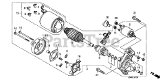 Honda GX690 TXF3 (GCBDK) - Honda Engine, Made in Japan (SN: GCBDK-1000001 - GCBDK-9999999) STARTER MOTOR