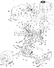 MTD 135-669-095 - MTD Lawn Tractor (1985) (Cenex) Parts17