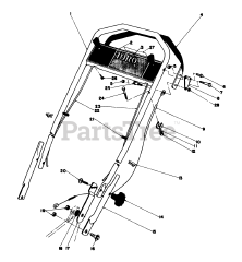Toro 20785 - Toro Walk-Behind Mower (SN: 001000001 - 001999999) (1981) Handle Assembly