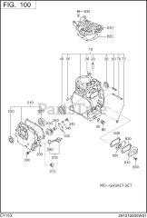 Subaru Robin EY153D10150 (EY15-3) - Subaru Robin Engine 100 Crankcase