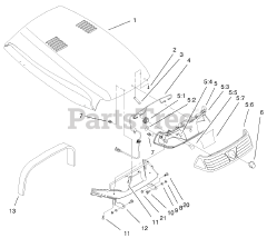 Toro 73471 (518 xi) - Toro Garden Tractor (SN: 000000001 - 000999999) (2000) Hood Headlight Assembly