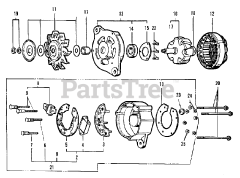Simplicity 9518 (2097355) - Simplicity Compact Tractor, Diesel Engine Electrical System - Generator Group (3486I28)
