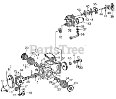 Cub Cadet 1712 (145-782-100) - Cub Cadet Garden Tractor Transm Case, Diff, Hydro Drive-SN 719999 Down