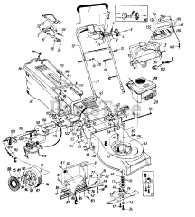 Turf Power 820-515 (121-478E019) - Turf Power Walk-Behind Mower (1991) (Agway) Parts