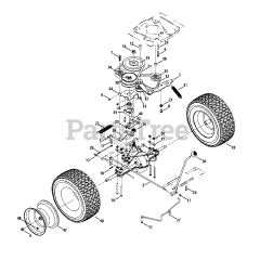 Murray 13A326JC058 - Murray Mini-Rider Lawn Tractor (2013) Drive System