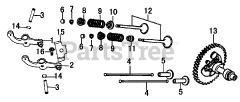 Generac GP5500 (0059451) - Generac Portable Generator, CARB (SN: 7442596A - 9560833A) (2016) Rocker and Camshaft