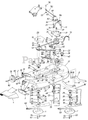 MTD 196-935-000 - MTD Mower Deck Assembly Only (1986)