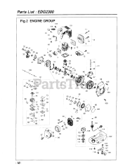 RedMax EDG 2300 - RedMax Engine Drill (1997-12) 018 - ENGINE GROUP