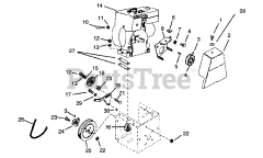 Ariens 902812 (FT 314) - Ariens 14" Front Tine Tiller, 3hp Tecumseh (SN: 000101 & Above)
