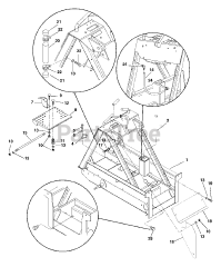 Gravely 950004 (200) - Gravely Skidster without Trencher Valve, 20hp Honda (SN: 000101 - 000499)