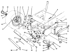 Toro 70080 (10-32) - Toro Recycler Rear-Engine Riding Mower (SN: 049000001 - 049999999) (1994) Front Axle Assembly