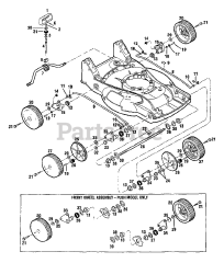Troy-Bilt 34346 - Troy-Bilt 21" Mulching Walk-Behind Mower (SN: 343461100101 - 343461199999)