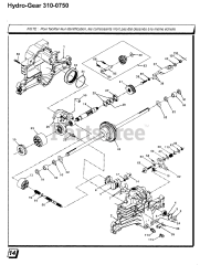 Husqvarna 331-0650 - Husqvarna Hydro-Gear Transmission (2001-03) REPAIR PARTS 4