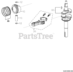 Subaru Robin EA190VS5030 (EA190V) - Subaru Robin Engine 200 Crankshaft