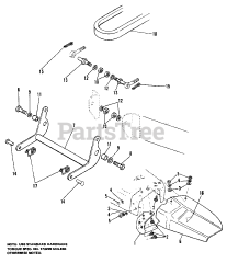 Simplicity 7010 (1690334) - Simplicity 42" Garden Tractor, 10hp 42" Deflector, Stone Guard &amp; Rocker Arm Group