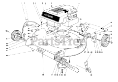 Toro 16073 - Toro Whirlwind Walk-Behind Mower (SN: 003000001 - 003999999) (1973)