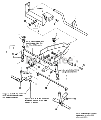 AGCO 611 LTD (1690462) - AGCO Lawn Tractor, 11hp Front Axle Group