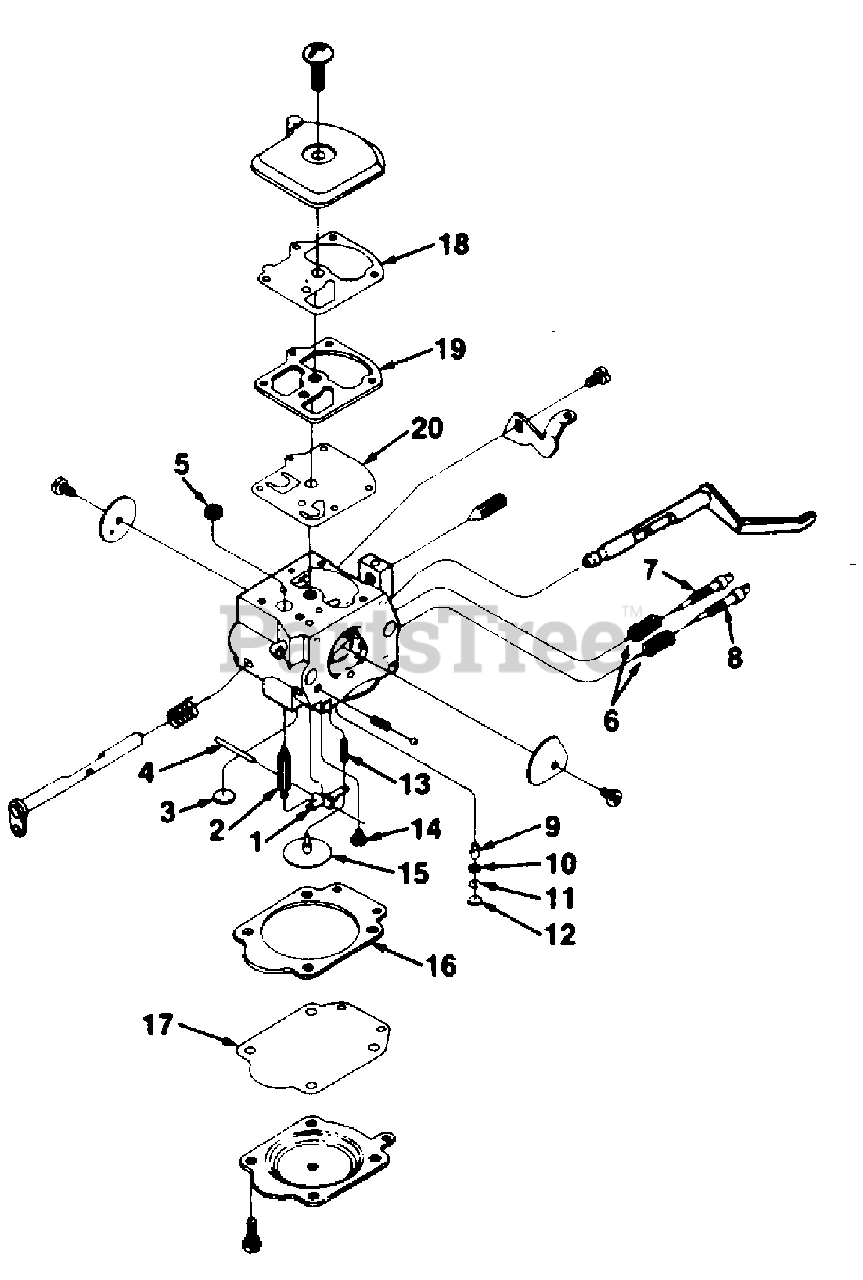 Homelite UT10655 Homelite XL Chainsaw Zama Carburetor Parts Lookup