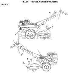 Weed Eater WE R350 E - Weed Eater Tiller (1998)