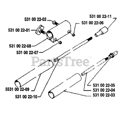 Husqvarna 22 RL - Husqvarna String Trimmer (1989-10) Shaft Assembly