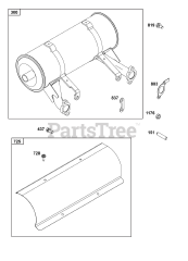 Briggs & Stratton 386447-0461-G1 - Briggs & Stratton Horizontal Engine Exhaust Group