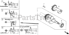 Honda GX270 HA (GCAB) - Honda Engine, Made in Japan (SN: GCAB-1000001 - GCAB-1999999) CRANKSHAFT