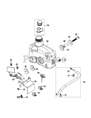 MTD 1P65TU - MTD Engine 1P65TU Fuel Tank