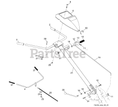 Husqvarna DRT 900 (960930008-03) - Husqvarna Rear-Tine Tiller (2009-04) Handle Assembly