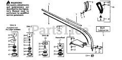 Weed Eater GTI 17 - Weed Eater String Trimmer DRIVE SHAFT &amp; CUTTING HEAD