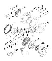 Kohler K91-31283 - Kohler K-Series Engine, Made for William Bros., 4hp, 3kW Retractable Starter 020100994