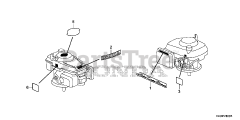 Honda HRR216 K6 VXAA (MZCG) - Honda 21" Walk-Behind Mower, Made in USA (SN: MZCG-8000001 - MZCG-8199999) ENGINE LABELS
