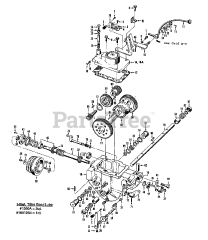 Troy-Bilt 12089 - Troy-Bilt Horse Rear-Tine Tiller (SN: 120890100101 & Above) POWER UNIT TRANSMISSION ASSEMBLIES