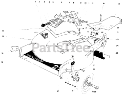Toro 10502 - Toro 21" Rear Bagging Walk-Behind Mower (SN: 001000001 - 001999999) (1981) Housing Assembly