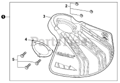 Shindaiwa 66004 (99922205138) - Shindaiwa Brushcutter Attachment (SN: U03100001001 - U03100999999) DEBRIS SHIELD