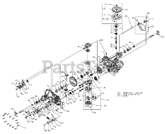 Simplicity 1694494 - Simplicity Pacer 34" Walk-Behind Mower Transaxle SERVICE PARTS (5022905)