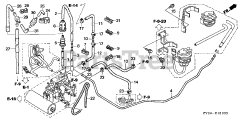 Honda BF200 A4 XA (BAEJ) - Honda Marine Engine, Made in Japan (SN: BAEJ-1200001 - BAEJ-1299999) PIPING