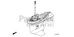 Honda BF175 AK1 XA (BAJJ) - Honda Marine Engine, Made in Japan (SN: BAJJ-1300001 - BAJJ-9999999) GEAR CASE ASSY.