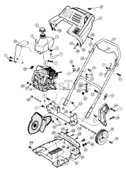 Simplicity 317E-262-094 - Simplicity Snow Thrower (1997) Frame And Handle Group