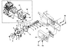 Homelite MP 38 (UT-05079) - Homelite 14" Multi Purpose Saw Clutch - Exhaust System