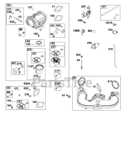 Briggs & Stratton 44N877-0015-B1 - Briggs & Stratton Vertical Engine Carburetor and Fuel Supply Group