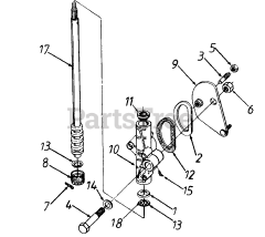 Ranch King 135R619G205 - Ranch King Lawn Tractor (1995) Steering Assembly