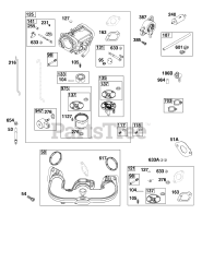 Briggs & Stratton 44U677-0009-B5 - Briggs & Stratton Vertical Engine Carburetor and Fuel Supply Group
