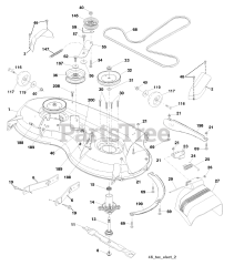 Husqvarna YTH 2146 XP (960430029-01) - Husqvarna 46" Yard Tractor (2008-01) Mower Deck