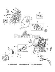 MTD 170-DU - MTD Engine 170-DU Crankcase