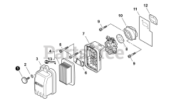 Echo PB-755 ST - Echo Backpack Blower (SN: P04213001001 - P04213999999)